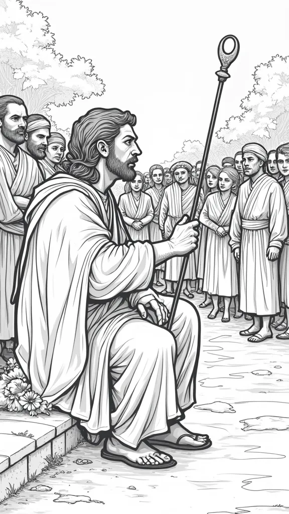 blind bartimaeus coloring page